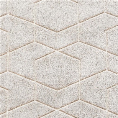 Плед светящийся Casa Conforte Stella Geometry, 150х200 см, цвет беж, фланель 190 гр/м, полиэстер