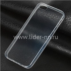Задняя панель для  iPhone5 Силикон  прозрачная (пакет)