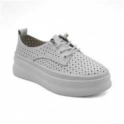 Кроссовки из натуральной кожи Р22-1 белые