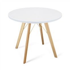 Стол SHT-TU9/80 МДФ
                        прозрачный лак / белый шагрень