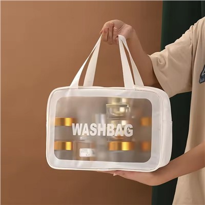 Kristaller Косметичка Washbag rectangular big, белый