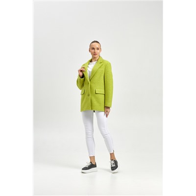 Пальто женское демисезонное 27100 лайм
