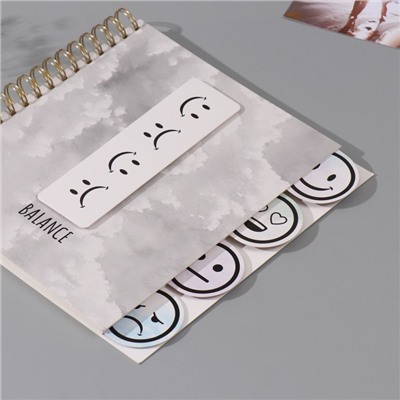 Фотоальбом на спирали 20 листов «Облака», объёмный элемент и 4 вкладки, 24×24 см