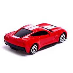 Машина металлическая CHEVROLET CORVETTE GRAND SPORT, 1:64, цвет красный