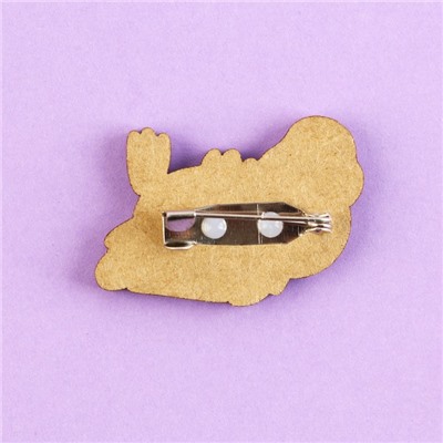 Значок деревянный «Кря», 3.3×2.3 см