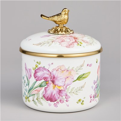 БАНКА ДЛЯ СЫПУЧИХ ПРОДУКТОВ AGNESS, СЕРИЯ IRISES, 12 Х 9СМ / 1,0Л