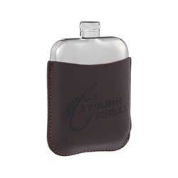 Фляжка «Лучший рыбак», нержавеющая сталь, 180 мл, 6 oz