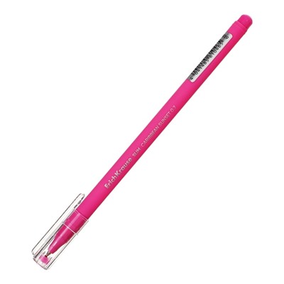 Ручка шариковая ErichKrause Slim Stick Caribbean Sunset, игольчатый узел 0.7 мм, чернила синие, покрытие Soft Touch, МИКС