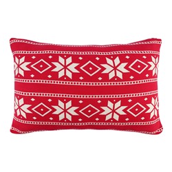 Подушка вязаная с новогодним рисунком Frostwork из коллекции New Year Essential, 40x60 см