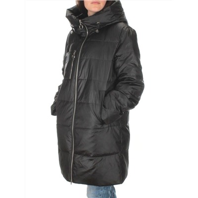 S21121 BLACK Куртка зимняя женская (150 гр. холлофайбера)