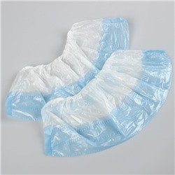 Бахилы медицинские с двойной подошвой 400×150 мм 18/36 мкр., 3.1 г/пара 25 пар/уп