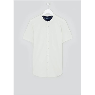 Grandad Collar Jersey Shirt