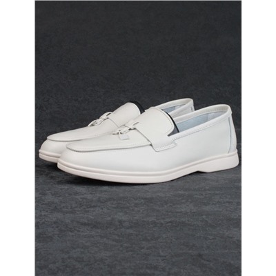 03-B416-2 LT. BEIGE Лоферы женские (натуральная кожа)