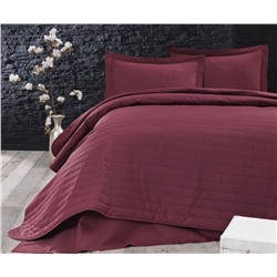 2 сп. Евро 240x220 см.Стеганое Двустороннее Покрывало Monart Kapitoneli Bordo