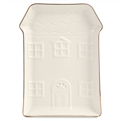 БЛЮДО СЕРВИРОВОЧНОЕ "ДОМИК" 19*14,5*1,8 СМ