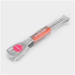 Щипцы кухонные Доляна «Лопатка», h=28.5 см, нержавеющая сталь, 304 марка стали, серебристые