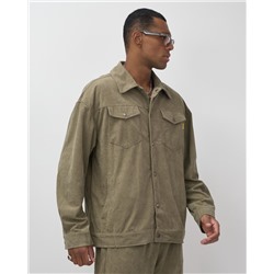 Спортивный костюм мужской весна-лето цвета хаки 55040Kh