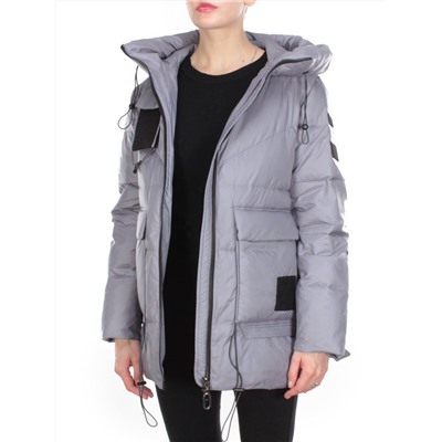 8912 GRAY Куртка зимняя женская CORUSKY (200 гр. холлофайбера)