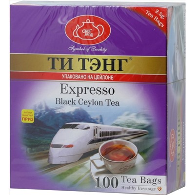 ТИ ТЭНГ. Экспрессо (черный) карт.пачка, 100 пак.