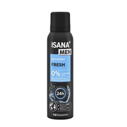 ISANA men Deodorant spray Fresh 24h ISANA Мужской Дезодорант спрей Свежесть 24 ч150 г