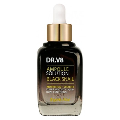 Сыворотка для лица FarmStay DR.V8 Ampoule Solution Black Snail 30 ml