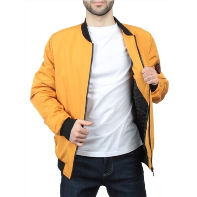 EM25056-2 YELLOW Куртка-бомбер мужская демисезонная (100 гр. синтепон)