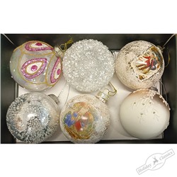 Шар "Зимняя соната" (стекло) 8 см