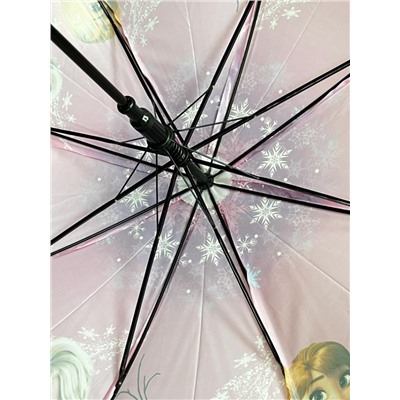 Зонт-трость для девочки с мультгероями полуавтомат Арт 001/4