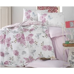 2 сп. Евро 4-х Сезонный КПБ со Стеганным Пододеяльником Ranforce Complete Set MODELINE cotton box