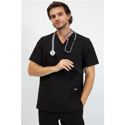 Топ медицинский мужской 6-77-15-1 / Curly 65 Rich black