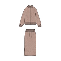 Комплект женский: джемпер, юбка