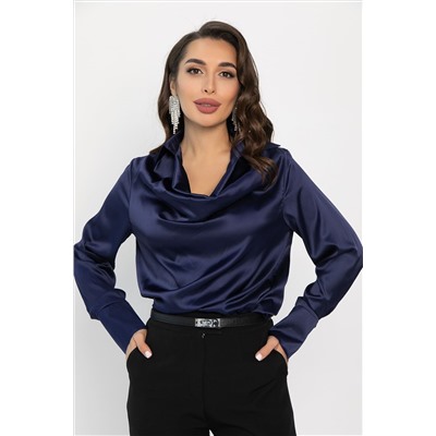 Блуза Шелковая сказка (сапфир) Б14381-34М