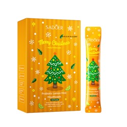Ополаскиватель для полости рта Лимон SADOER, 20шт/10 мл (Новогодняя серия)
