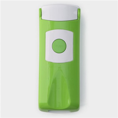 Овощерезка универсальная Доляна «Фреш Флеш», 7 насадок, овощечистка, мерный контейнер, 27×10×12 см, зелёная, белая