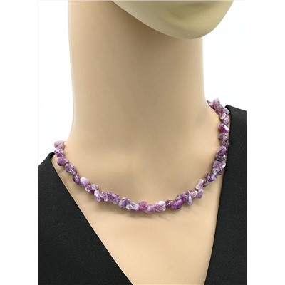 Чокер из лепидолита галтовка, 38см