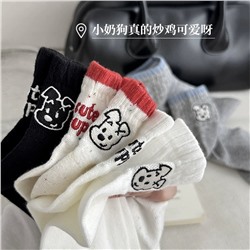 Cartoon heel sticker, cute universal brand low knee socks, Korean style