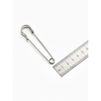 Булавка 8×1.5 см (набор 2 шт.), СМ-208, цвет серебра