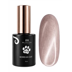 Manita Professional Гель-лак для ногтей с эффектом кошачьего глаза / Korean Cat №04, 10 мл