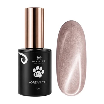 Manita Professional Гель-лак для ногтей с эффектом кошачьего глаза / Korean Cat №04, 10 мл