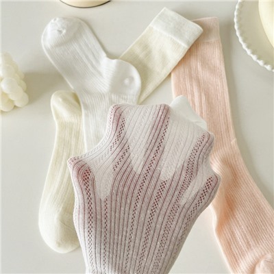 Spring and summer Ladies Packing socks hollowed out JK socks inS Japanese miu ballet sweet cotton cotton mid -cylinder female socks