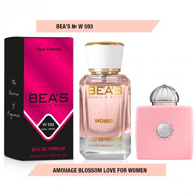 Beas W593 Amouage Blossom Love For Women edp 50 ml, Парфюм женский Beas W593 создан по мотивам аромата Amouage Blossom Love