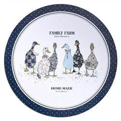 НАБОР ПОДСТАНОВОЧНЫХ САЛФЕТОК "FAMILY FARM" ИЗ 2 ШТ., ДИАМЕТР=38 СМ