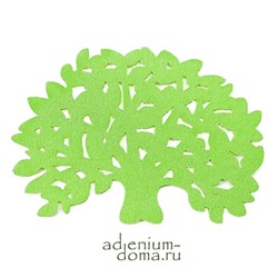 Капмат ДЕРЕВО ЗЕЛЕНОЕ (Подставка под чашку, cupmat)
