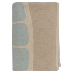 Плед из хлопка с рисунком Tea plantation из коллекции Terra, 130х180 см