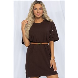 Платье Жемчужина коллекции (шоколад) П13314-1М