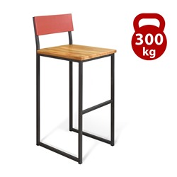 Cтул барный SHT-S91
                        прозр.лак / лосось / антрацит