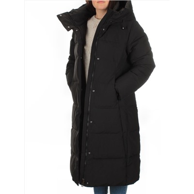 L-71 BLACK Пальто зимнее женское Flance Rose (200 гр. холлофайбер)