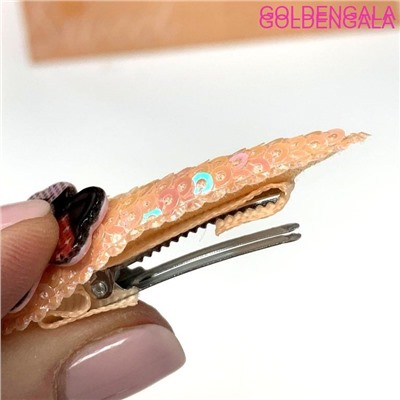 Зажим "Уточка с пайетками" 2 шт УТ5 181983