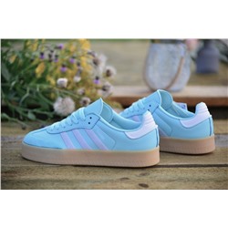 Adidas Samba Almost Blue з натуральной кожи и замши