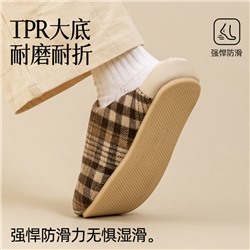 Slippers, winter non-slip keep warm fleece footwear indoor